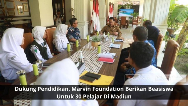 Marvin Foundation Berikan Beasiswa Untuk 30 Pelajar Di Madiun/Dok. Pemkotmadiun