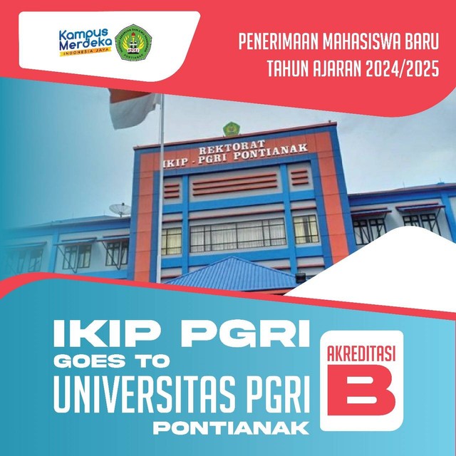 IKIP PGRI Pontianak membuka pendaftaran mahasiswa baru. Foto: Dok. IKIP PGRI Pontianak