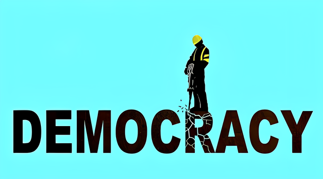 Ilustrasi demokrasi bobrok. Foto: Westend61 on Offset/Shutterstock