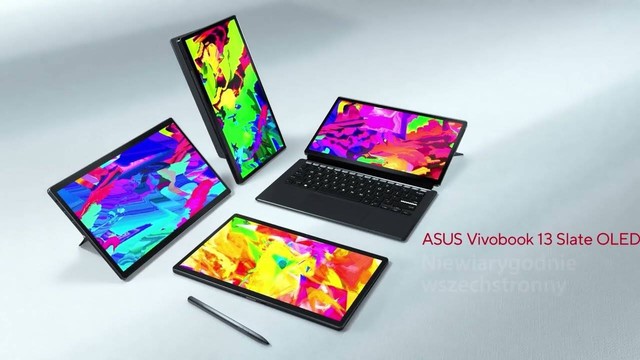 Ilustrasi laptop 2-in-1 dengan layar sentuh. Foto: Asus