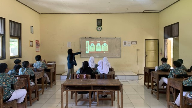 Mahasiswa KKN Undip Ajarkan Shodo Ke Siswa/i Kelas 8 SMP Negeri 3 Bendosari/dokpri