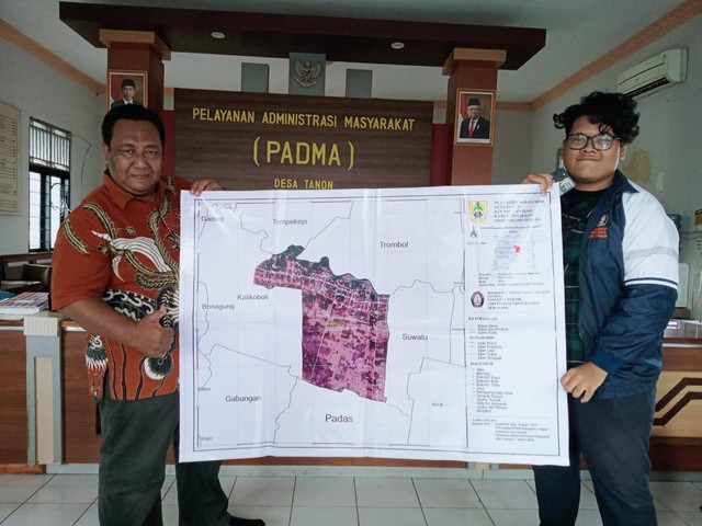 Pembuatan Peta Persebaran UMKM Desa Tanon, KKN TIM 1 Undip Tahun 2023/2024