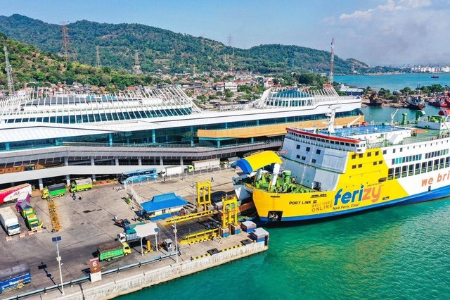 Ilustrasi Pelabuhan Bakauheni. | Foto : Dok. ASDP Indonesia Ferry