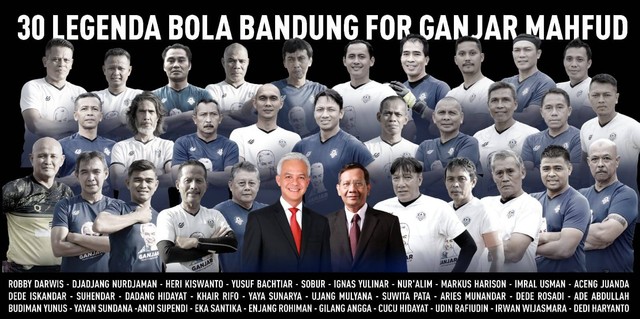 Bandung Old Stars for Ganjar-Mahfud mengakhiri turnya ke sejumlah wilayah di Indonesia mengingat tahapan Pemilu sudah mulai memasuki masa tenang mulai tanggal 11 Februari 2024. Foto: istimewa