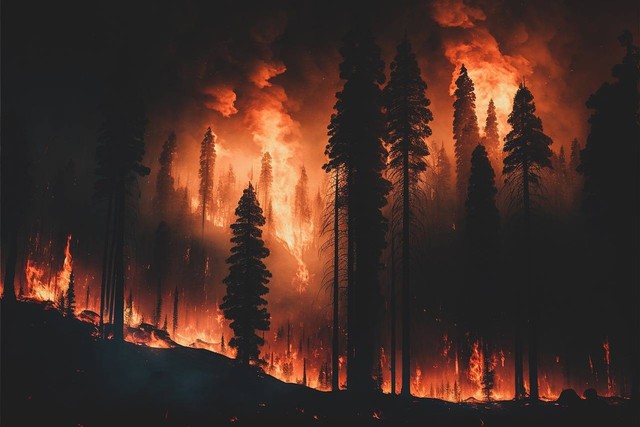 Ilustrasi Penyebab Terjadinya Kebakaran Hutan. Sumber: Pixabay/CharlVera