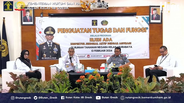 Petugas Rutan Gresik Ikuti Penguatan Tupoksi Oleh Irjen Dalam Program ...