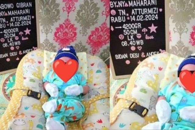 Bayi yang bernama M. Prabowo Gibran, Foto : Istimewa