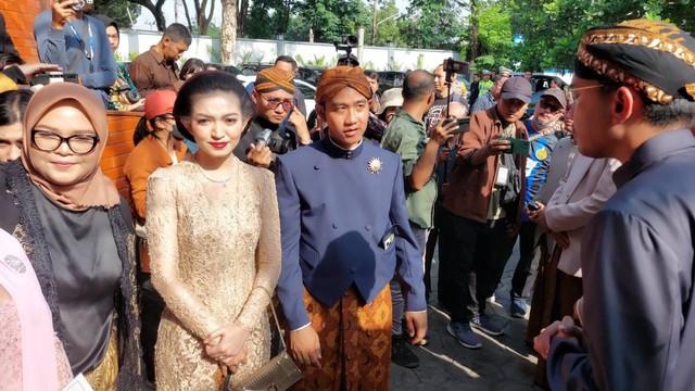 Wali Kota Solo sekaligus cawapres nomor urut 2, Gibran Rakabuming Raka ditemui seusai upacara HUT ke-279 Kota Solo di Taman Balekambang Solo, Jawa Tengah, Sabtu (17/2/2024). Foto: Dok. Istimewa