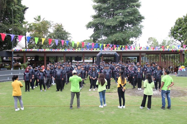 Lakoni Fun Game Bersama, Kemenkumham Jateng Larut Dalam Kebersamaan