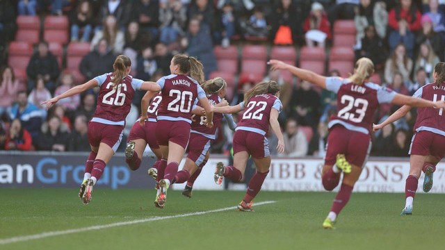 Aston Villa taklukkan Tottenham Hotspur 1-2 di Liga Inggris Wanita 2023/24 pekan ke-14. Foto: avfc.com