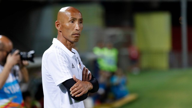 Satoru Mochizuki saat Pertandingan Final Wanita Napoli 30th Summer Universiade 2019 antara Jepang vs Korea Utara di Stadion Ciro Vigorito, Benevento, Italia. Foto: Naoki Morita/AFLO SPORT/Reuters