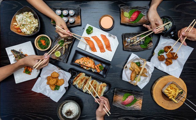 Ilustrasi makanan Jepang.  Foto: Shutterstock