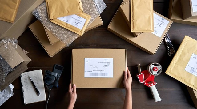 Ilustrasi box kemasan UMKM. Foto: Ground Picture/Shutterstock