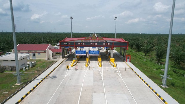 Tol Tebing Tinggi Tinggi-Indrapura dan Tol Indrapura-Kisaran di Kabupaten Batu Bara, Sumut. Foto: Dok. Hutama Karya