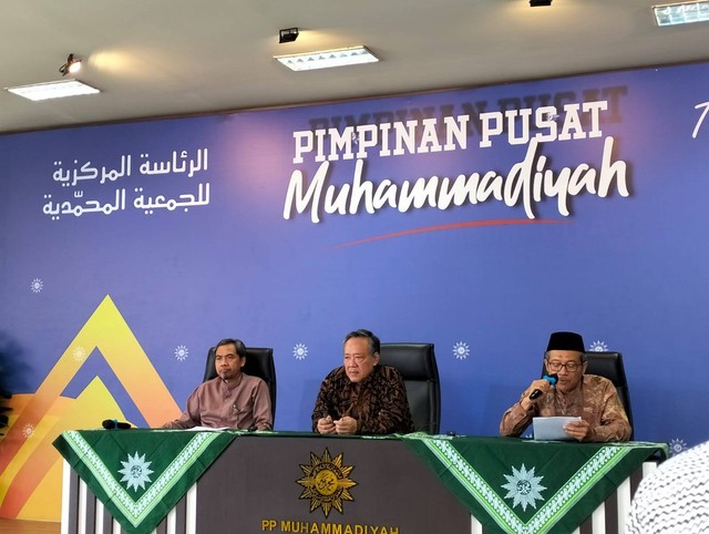 Konferensi pers peluncuran kalender Hijriah Global Tunggal oleh PP Muhammadiyah. Foto: M Wulan