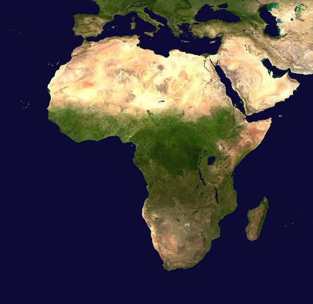 Ilustrasi batas-batas Benua Afrika. Foto: Pixabay