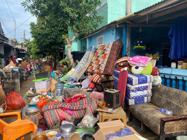 Kondisi di Perumahan Gelora Persada, Kelurahan Rajabasa Jaya, Kecamatan Rajabasa, Bandar Lampung pasca terendam banjir. | Foto : Dok. Lampung Geh