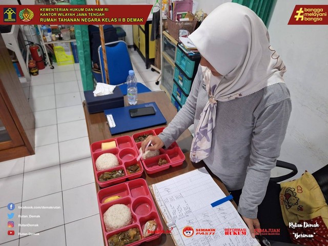 Rutan Demak Perhatikan Kualitas Makanan Tahanan Melalui Pemeriksaan