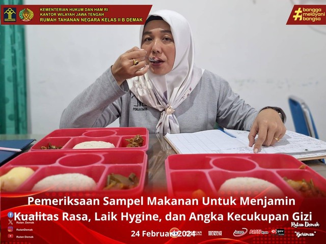 Rutan Demak Terapkan Standar Kualitas Tinggi dalam Pelayanan Makanan Tahanan