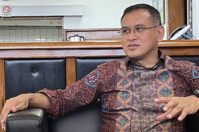 Direktur Utama PT Pupuk Indonesia (Persero) Rahmad Pribadi di Bontang, Kalimantan Timur, Kamis (29/2/2024). Foto: Ghinaa Rahmatika/kumparan