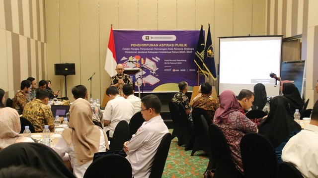 Siapkan Renstra tahun 2025-2029 Kemenkumham Sumsel – DJKI Himpun Aspirasi Publik