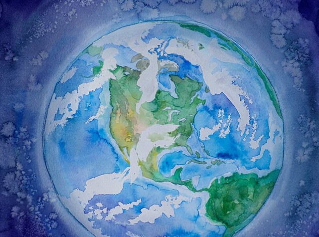Ilustrasi mengapa bumi disebut planet berair. Sumber: www.unsplash.com