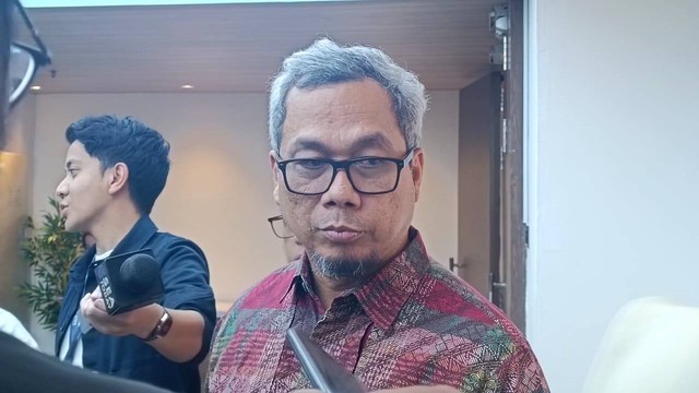 Dirjen Informasi dan Komunikasi Publik Kemenkominfo, Usman Kansong, dalam diskusi bersama wartawan di Press Room Kemenkominfo, Jakarta Pusat, Jumat (1/3/2024). Foto: Fadlan Nuril Fahmi/kumparan