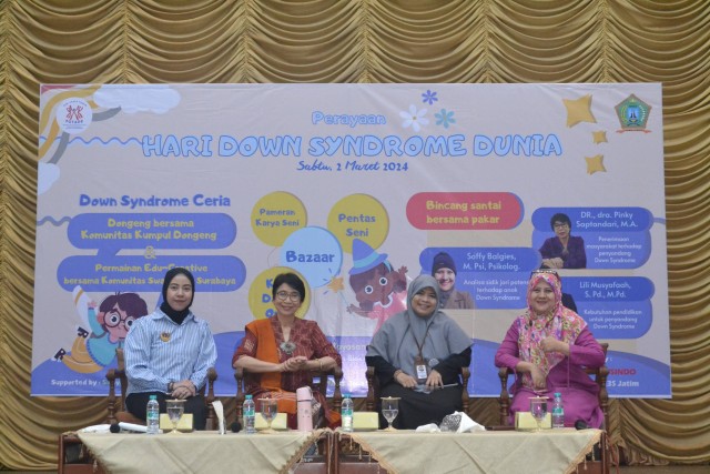 Talkshow peringatan Hari Down Syndrome sedunia. Foto: Masruroh/Basra