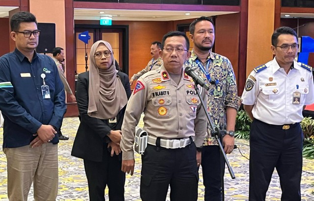 Dirgakkum Korlantas Polri Brigjen Pol Raden Slamet Santoso dijumpai saat TFG di Hotel Borobudur, Rabu (6/3/2024). Foto: Thomas Bosco/kumparan