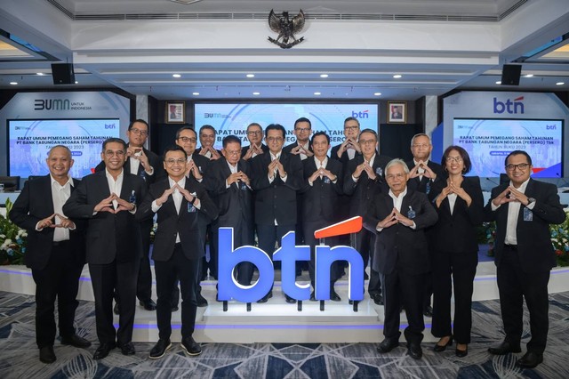Rapat Umum Pemegang Saham Tahunan (RUPST) PT Bank Tabungan Negara (Persero) Tbk atau BTN, Rabu (6/3/2024).
Foto: Dok. Bank BTN