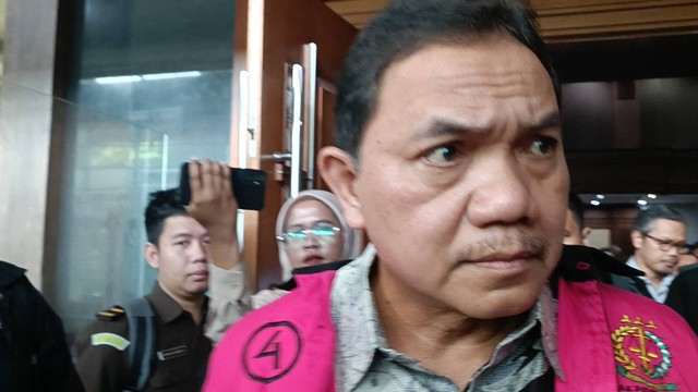 Achsanul Qosasi di Pengadilan Negeri Jakarta Pusat, Kamis (7/3/2024). Foto: Hedi/kumparan
