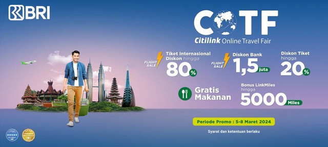 Banner Program Citilink Online Travel Fair. Foto: citilink.co.id