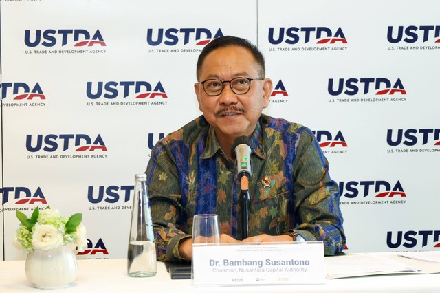 Forum Bisnis Ibu Kota Baru Indonesia United States Trade and Development Agency (USTDA) dengan Badan Otorita IKN, di Hotel Four Seasons Jakarta, Kamis (7/3/2024). Foto: Dok. OIKN