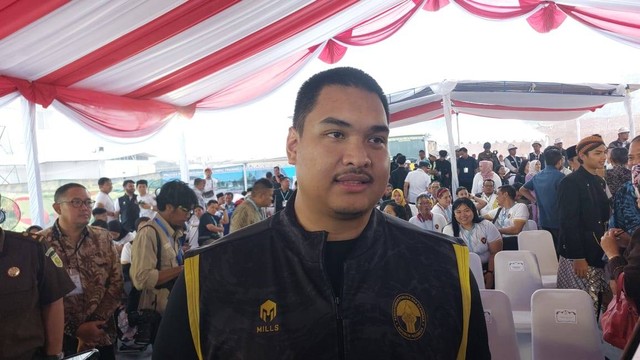 Menpora Dito Ariotedjo di Karanganyar, Jumat (8/3/2024). Foto: kumparan