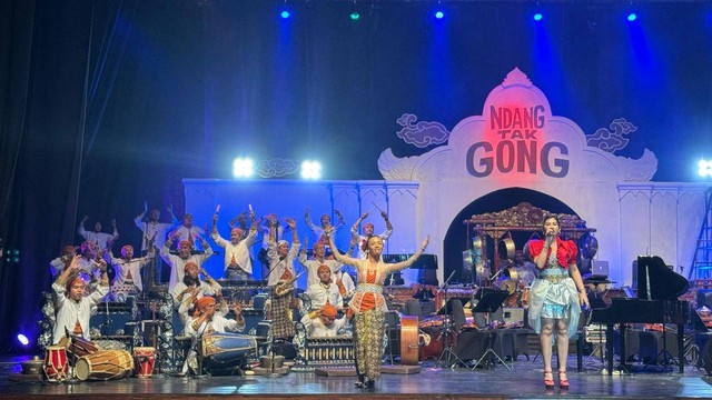 Pertunjukan karawitan 'Ndang Tak Gong' di Taman Budaya Yogyakarta, Kamis (7/3). Foto: Widi RH Pradana/Pandangan Jogja