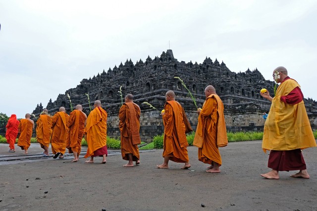 Ilustrasi Perayaan Waisak di Borobudur. Foto: Anis Efizudin/ANTARA FOTO