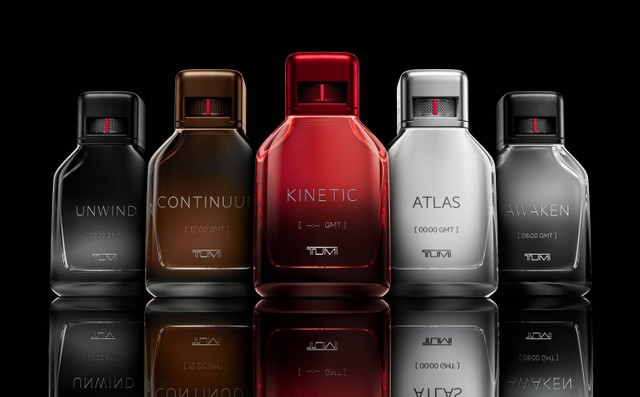 Koleksi parfum pria terbaru dari TUMI, terinspirasi dari konsep zona waktu. Foto: TUMI