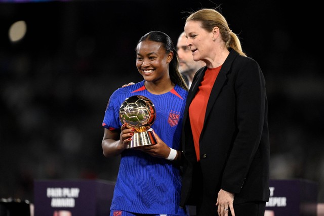 Jaedyn Shaw menjadi Best Player Women Gold Cup. Foto: USA TODAY Sports/via REUTERS