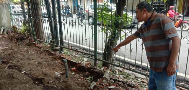 Tempat penemuan kerangka manusia di pinggir ruko kosong Jalan Galunggung No 65 Kavling 7 - 8 Kelurahan Gading Kasri, Kecamatan Klojen, Kota Malang. Foto: Dok. Istimewa