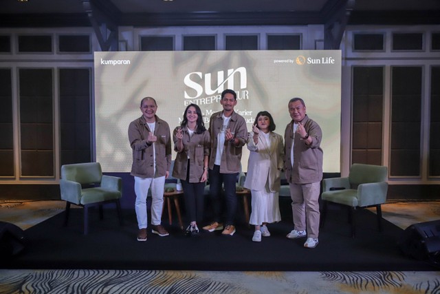 Sun Entrepreneur sebagai wadah kolaboratif yang memperkaya dan mendukung generasi muda Indonesia untuk menjadi entrepreneur muda di industri asuransi. 
 Foto: Jamal Ramadhan/kumparan
