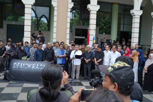 Pernyataan sikap Universitas Islam Indonesia (UII) terkait demokrasi Indonesia. Foto: Dok. Istimewa