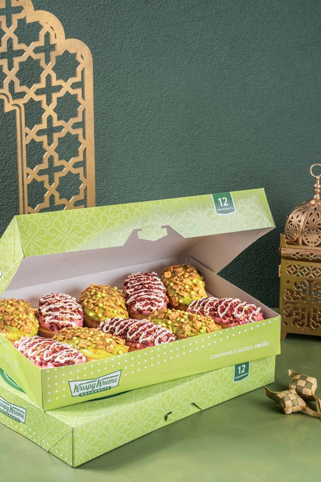 Krispy Kreme Hadirkan Rasa Eksklusif Ramadan Berkolaborasi dengan Sirup Marjan. Foto: Dok. Krispy Kreme