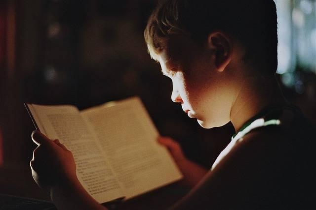 seorang anak membaca buku (Sumber fotoL www.pixabay.com)