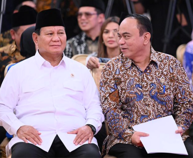 Menhan Prabowo dan Menkominfo Budi Arie di Istana Kepresidenan, Maret 2024 Foto: Instagram/@budiariesetiadi