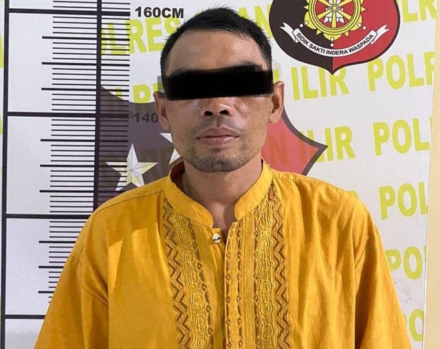 Pria bernama Dadang ditangkap polisi karena pukuli istrinya di Ogan Ilir. (ist)
