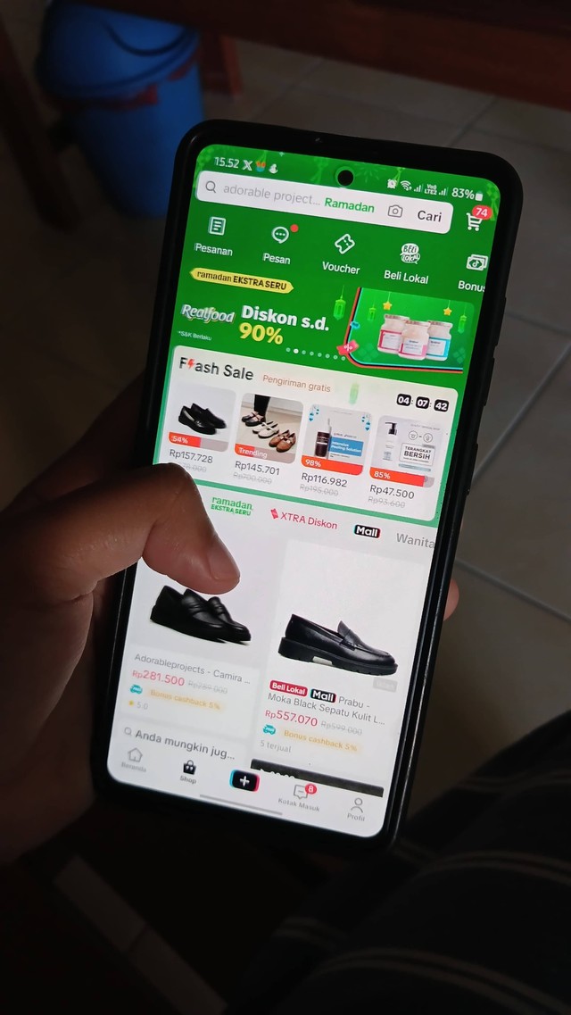 TikTok Shop yang kini telah bekerjasama dengan Tokopedia. Sumber : Dokumen Pribadi