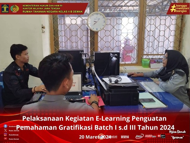 Petugas Rutan Demak Tingkatkan Kesadaran Etika Lewat Pelatihan E-Learning