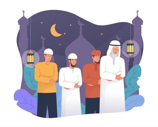 Ilustrasi Bacaan Sholat Lailatul Qadar, Foto: Unsplash/vectornation.