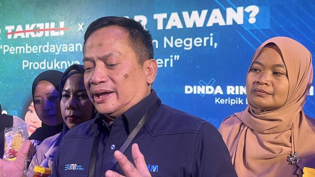Direktur Utama PNM Arief Mulyadi usai acara Live on Ramadan PNM di kawasan Sudirman, Jakarta pada Kamis (21/3). Foto: Widya Islamiati/kumparan