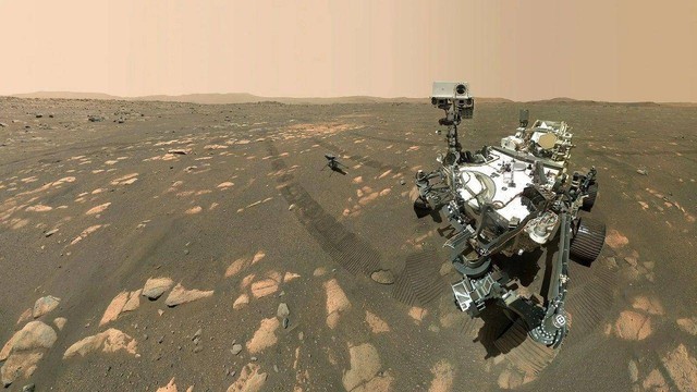 Potret wahana milik NASA, Perseverance, di Mars.